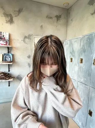 セミロング SALOWIN熊本 yuseiのヘアスタイル