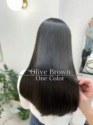 ミディアム カラー ヘアアレンジ 二ヶ月綺麗なデザイン カット/星野六三四のヘアスタイル
