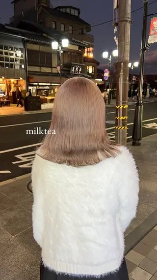 ミディアム カラー 🩷  ayaka 🩷のヘアスタイル