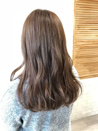 セミロング カラー 金子 富士のヘアスタイル