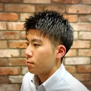 ショート メンズ HIROGINZAプレミアムバーバー赤坂店所属・田中 千恩のヘアスタイル