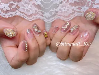 ネイル 23時まで❤︎韓国、 ワンホンネイルのネイルデザイン