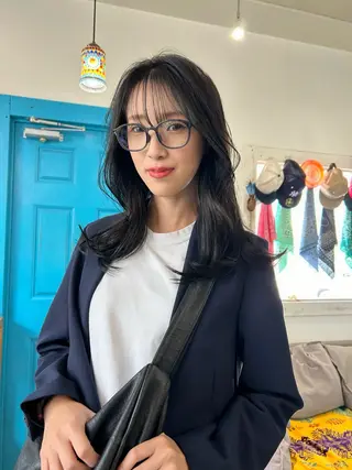 ロング カラー 原田 慎吾のヘアスタイル