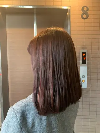 ミディアム ✨🎨ブリーチなし 透明感カラー✨美友のヘアスタイル