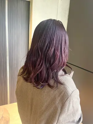ミディアム カラー パーマ Day&Night kanaのヘアスタイル