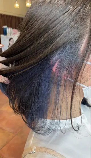 ミディアム カラー 杉村 未来のヘアスタイル