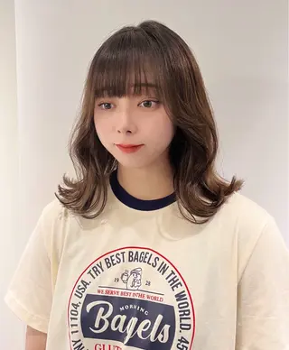 ミディアム カラー/レイヤー /カット泉谷七登のヘアスタイル
