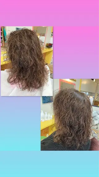 セミロング パーマ 横田 尚登のヘアスタイル