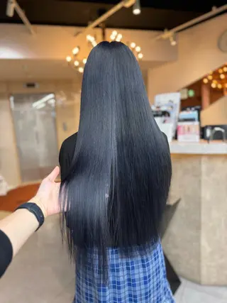 ロング 韓国×艶髪 さきのヘアスタイル