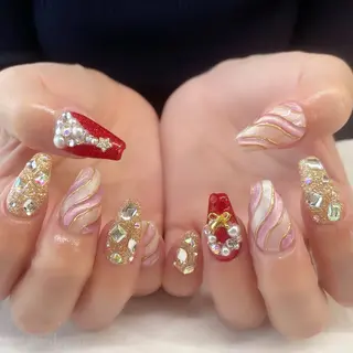ネイル 💎🐰 saki. m 🐰💎のネイルデザイン