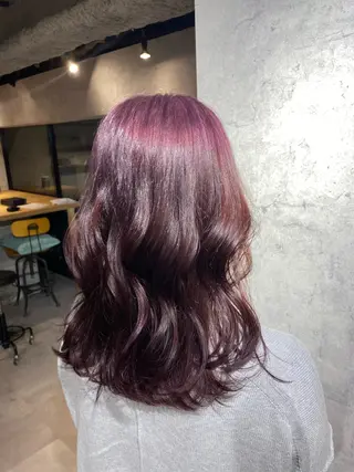 セミロング カラー Sia中野新橋　店長 田中　優莉乃のヘアスタイル