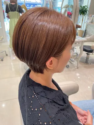 ショート レイヤー×ハイライト 🌷RINA🌷のヘアスタイル