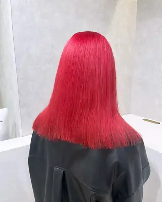 セミロング カラー 韓国ヘア🇰🇷透明 感カラー/yui💞のヘアスタイル