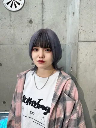 ミディアム カラー ‪❥ブリーチ💗 MIKUのヘアスタイル
