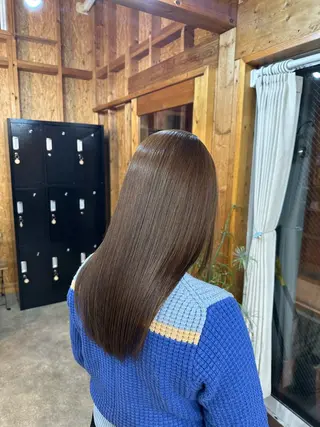 セミロング カラー ⛅️柔らかハイトーン ×モテ艶🍒ももかのヘアスタイル