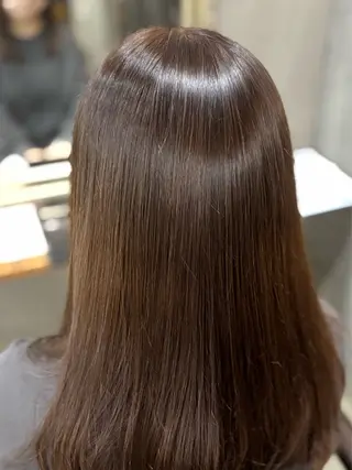 セミロング 猪瀬 純子のヘアスタイル