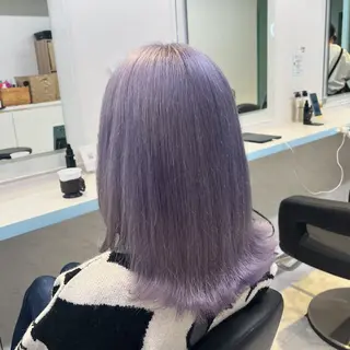 ミディアム カラー ブリーチカラー 🩵MIZUKIのヘアスタイル