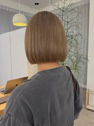 ショート カラー riko*.+ﾟ 韓国風パーマのヘアスタイル