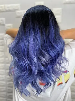セミロング カラー ヘアアレンジ 次世代シールエクステ 錦糸町 小泉 朋之のヘアスタイル