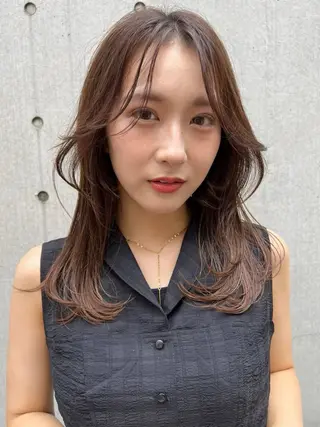 ロング パーマ 韓国風パーマ/ 菅沼 成郷のヘアスタイル