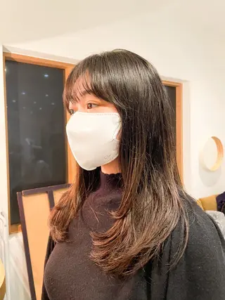 セミロング くびれミディアム/似 合わせ/鎌倉/edAのヘアスタイル