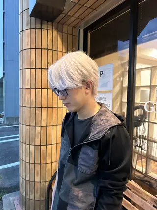 ショート カラー メンズ ハヤシカズキ/カラー ✂/メンズパーマのヘアスタイル