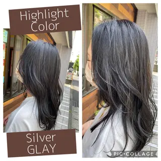 セミロング カラー 艶color💐 MASAYOのヘアスタイル