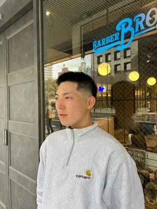 ショート BARBER BROS 長堀橋店所属・奥 圭人｜メンズスタイルのヘアスタイル