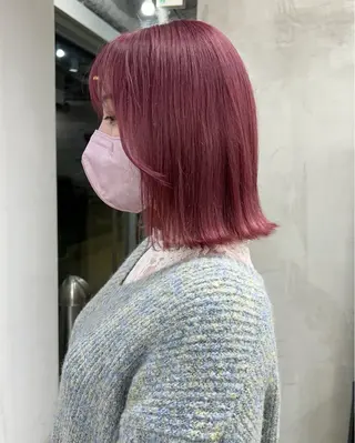 ミディアム カラー ダブルカラー/寒色 カラー/リリカ🦕のヘアスタイル