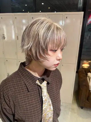 ショート 💥ウルフカット デザインあんな💥のヘアスタイル