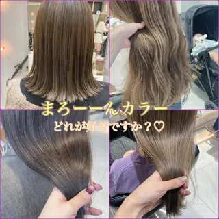 ロング オリーブ透明感カラー 表参道/MIKUのヘアスタイル