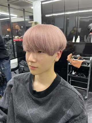 ショート カラー メンズ 髪質改善/堀江 ケアカラーtoshiのヘアスタイル