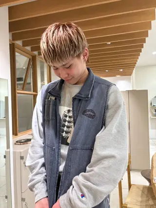 カラー メンズ カットモデル/ 髪質改善/みわのヘアスタイル