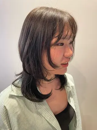 セミロング カラー 🎀レイヤー/パーマ カラー/ai🎀のヘアスタイル