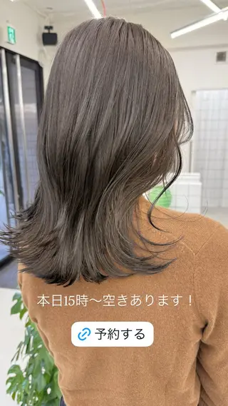ミディアム カラー 表参道🌿赤み消し カラー/チナツのヘアスタイル