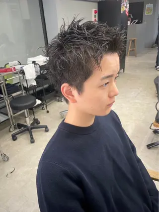 ショート パーマ メンズ メンズ専門サロン wokeのヘアスタイル