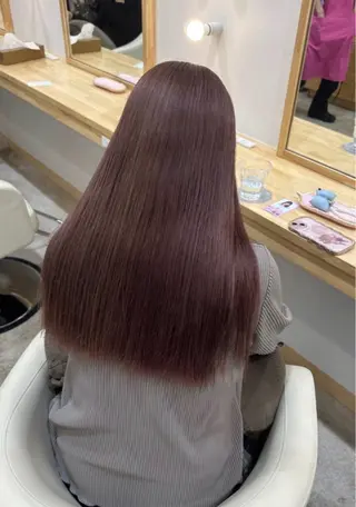 ロング カラー 暖色系/ブリーチ/ 豊橋/ノア𝜗𝜚のヘアスタイル