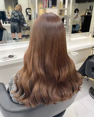 セミロング カラー ヘアアレンジ キッズ TRU Shino🦋のマツエク・マツパデザイン