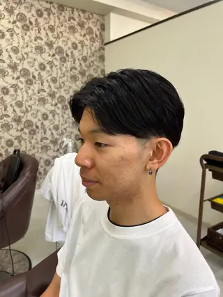 ショート メンズ 樋口智士/倉敷/中庄 /縮毛矯正/髪質改善のヘアスタイル