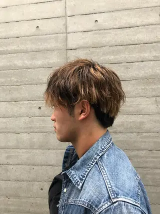 メンズ ✨色持ちの良い艶 カラー✨蟹江真世のヘアスタイル