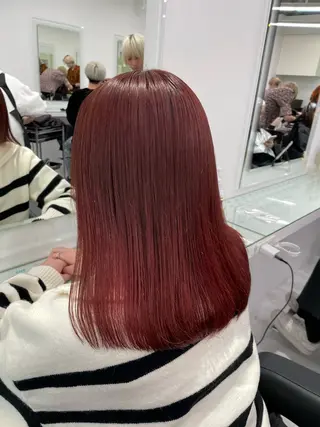 セミロング カラー ❄最強かわいいカラー ❄️MINA❄️のヘアスタイル
