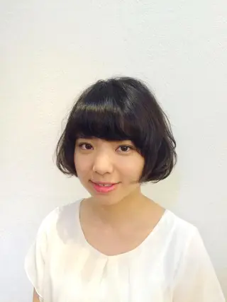 ショート パーマ 【白髪ぼかし 専門GBG】自由が丘のヘアスタイル