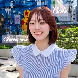 ショート カラー 柔らかい艶暖色 レイヤー🫧姫汝のヘアスタイル