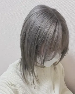 ミディアム カラー 齋藤 瑞樹のヘアスタイル