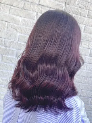 ミディアム カラー 髪質改善カラー 指名No.1👑のヘアスタイル