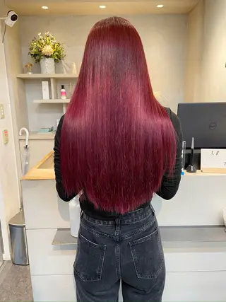 ロング カラー 🍒暖色🍒ブリーチ なしカラー/たくみ。のヘアスタイル