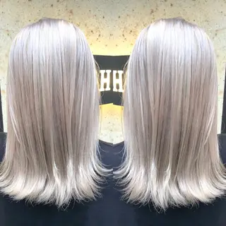 ミディアム カラー カラーモデル募集中 美容室ハピスのヘアスタイル