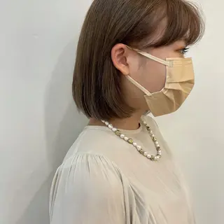 ショート カラー ボブ/ミディアム RIONAのヘアスタイル