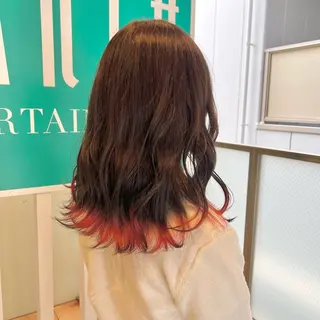 セミロング カラー stylist 🐶内藤 成香のヘアスタイル