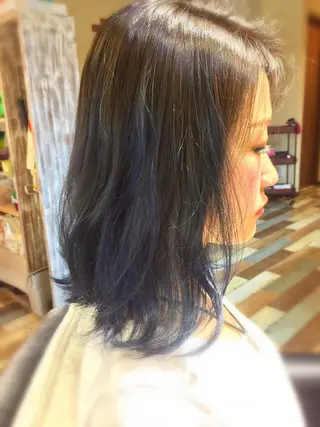 ミディアム カラー 🌈20年目突入🎉 山口のヘアスタイル